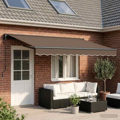 Retractable awning Taupe 5...
