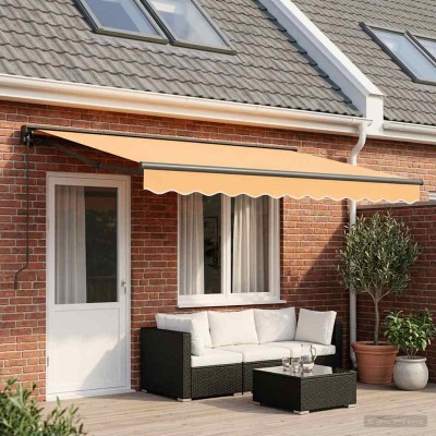 Manual folding awning Sand...