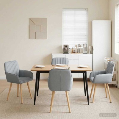 Dining chairs 4 pcs. Fabric...