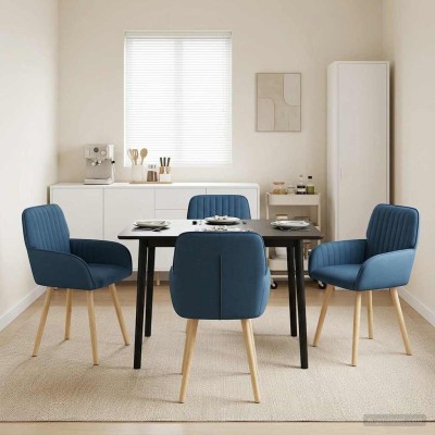 Dining chairs 4 pcs. Fabric...