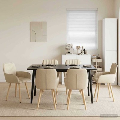 Dining chairs 6 pcs. Fabric...