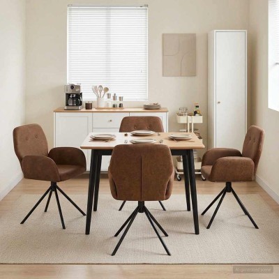 Swivel dining chairs 4 pcs....