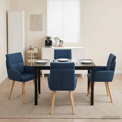 Dining chairs 4 pcs. Fabric...