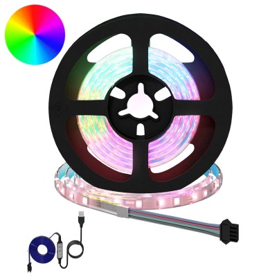 LED strip 12 pcs. Black and...