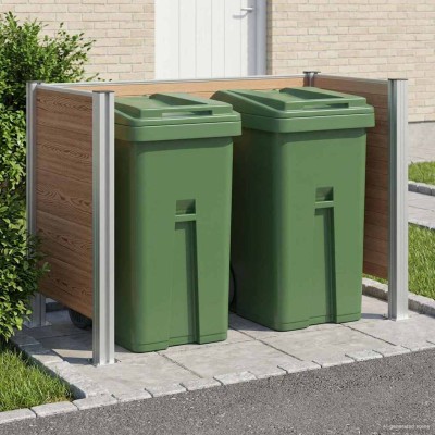 Waste container fence Brown...