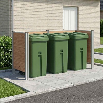 Waste container fence Brown...