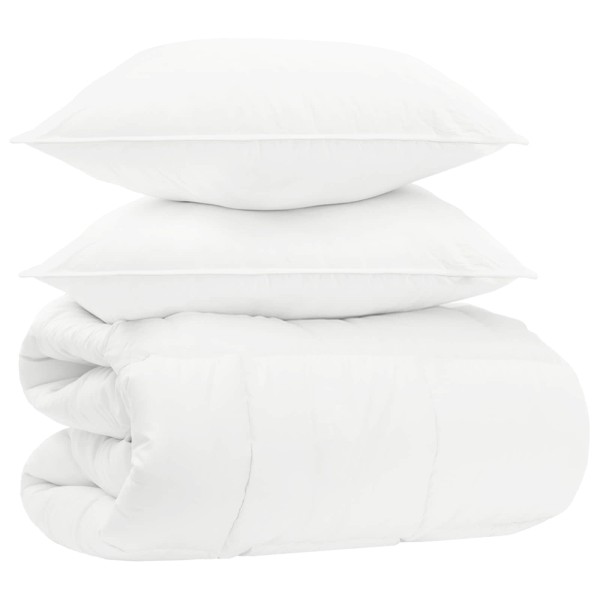 Duvet set with pillow White 200 x 220 cm