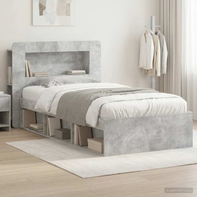 Bed frame with storage with...