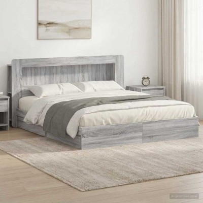 Bed frame with storage with...