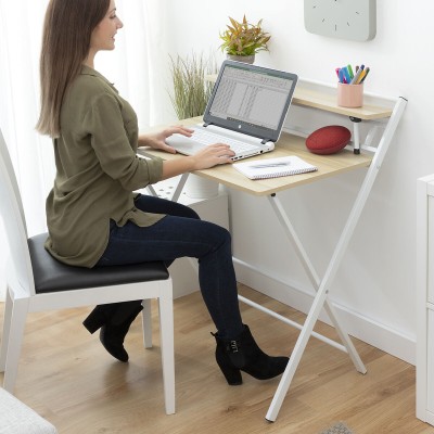 Folding Desk with Shelf...
