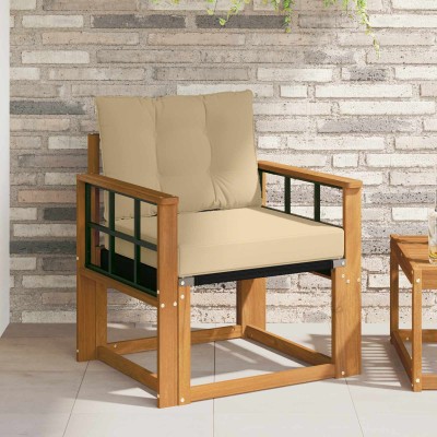 Outdoor sofa Solid acacia...