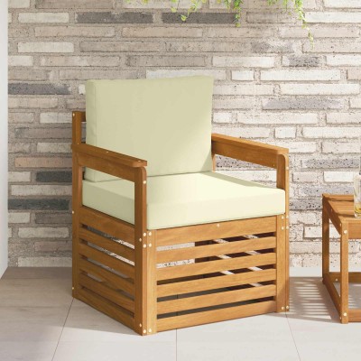 Outdoor sofa Solid acacia...