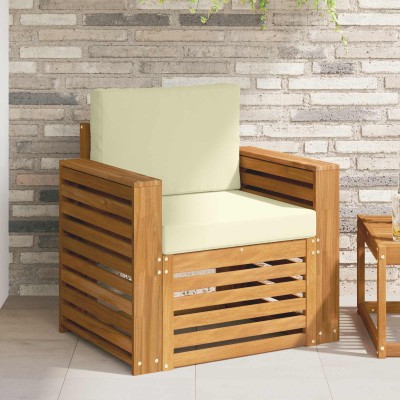 Outdoor sofa Solid acacia...