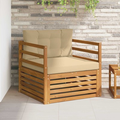 Outdoor sofa Solid acacia...