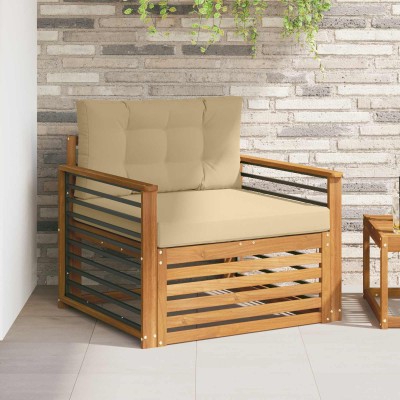 Outdoor sofa Solid acacia...
