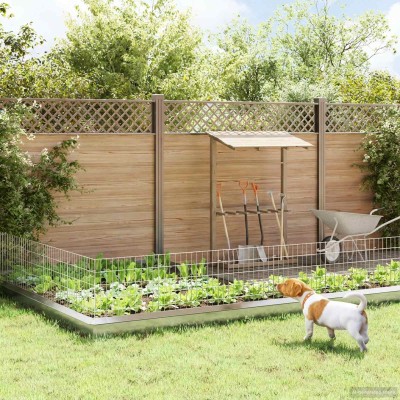 Garden fence with stakes 48...