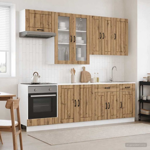 Kitchen unit LUCCA 8 pcs. Artisan oak Processed wood