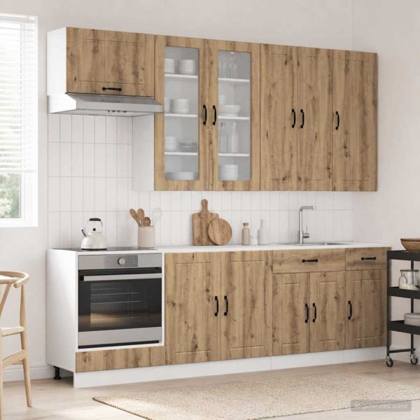 Kitchen unit LUCCA 8 pcs. Artisan oak Processed wood