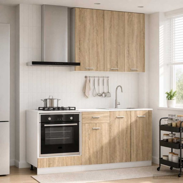 Kitchen unit LYON 5 pcs. Sonoma oak Treated wood