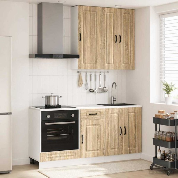 Kitchen unit KALMAR 5 pcs. Sonoma oak Treated wood