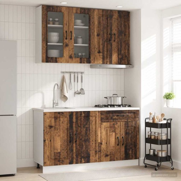 Kitchen unit KALMAR 4 pcs. Aged wood