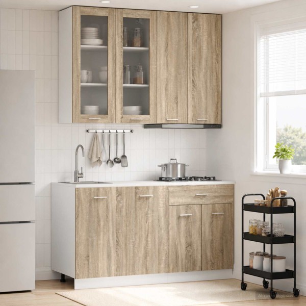 Kitchen unit LYON 4 pcs. Sonoma oak Treated wood