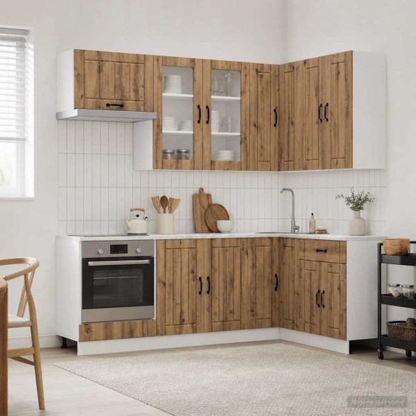 Kitchen unit LUCCA 8 pcs. Artisan oak Processed wood