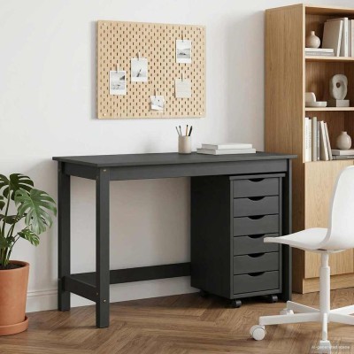 Desk and rolling cabinet...