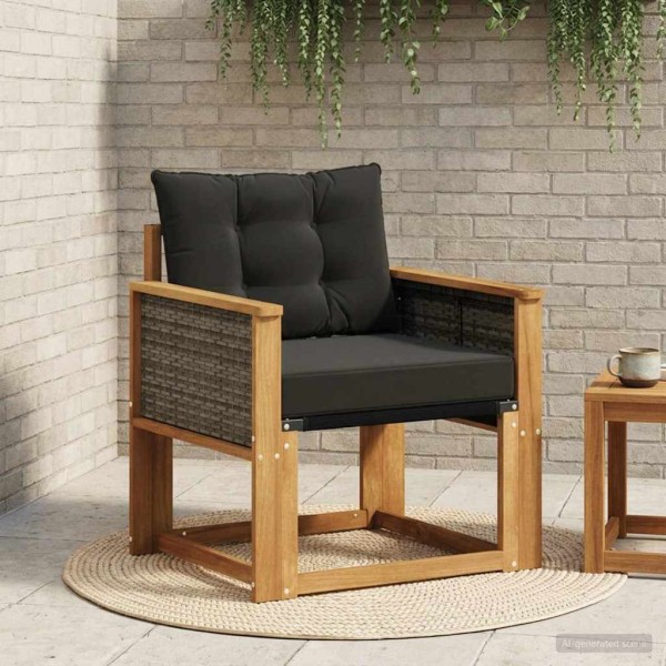 Outdoor Medium Sofa Solid Acacia Wood Natural