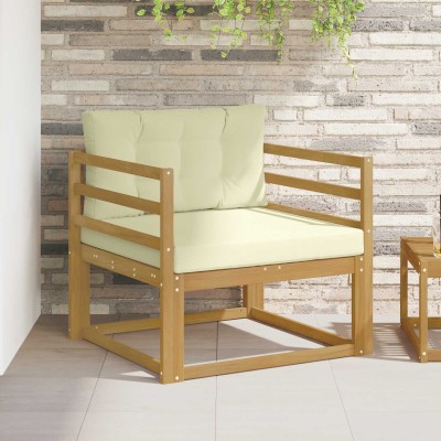 Lauko Vidurinis Sofa Poliesteris Balta