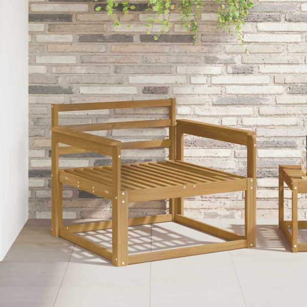 Outdoor Medium Sofa Solid acacia wood White