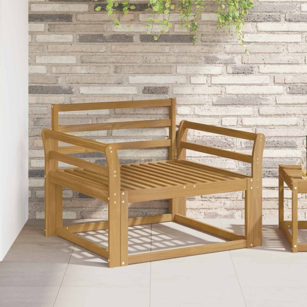 Outdoor Medium Sofa Solid acacia wood White