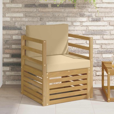 Outdoor sofa Polyester White