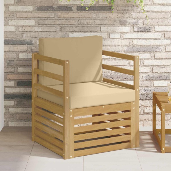 Outdoor sofa Polyester White