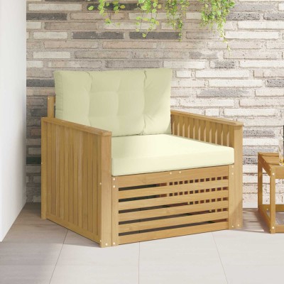 Outdoor sofa Polyester White