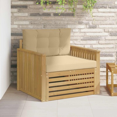 Outdoor sofa Polyester White