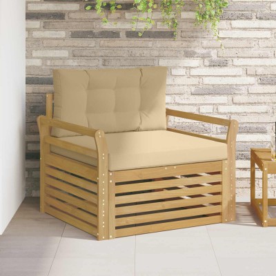 Outdoor sofa Polyester White
