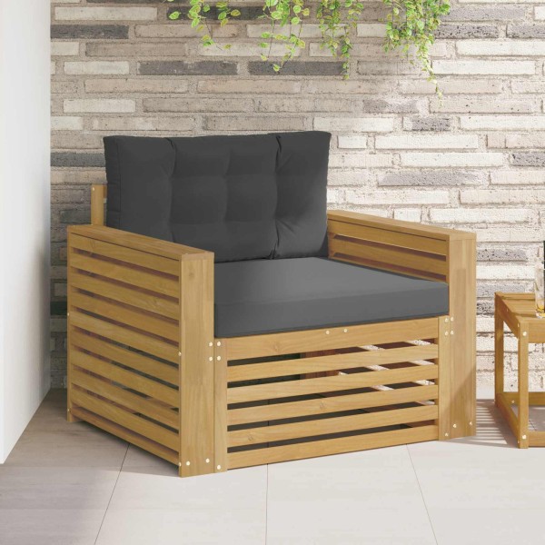 Lauko sofa Poliesteris Balta ir antracito