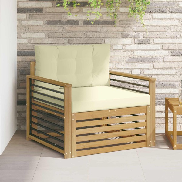 Outdoor sofa Polyester White