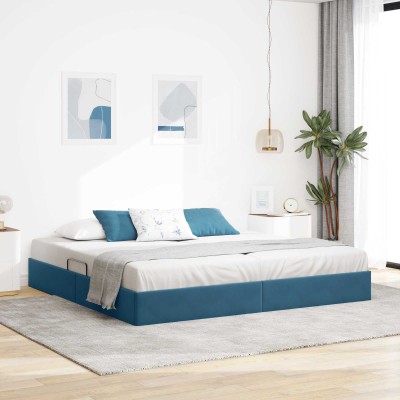 Ottoman bed frame Dark blue...