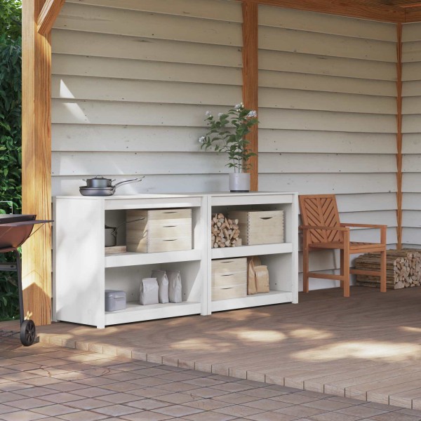 Outdoor kitchen cabinet MEPPEL 2 pcs. White
