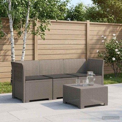 3-seater garden sofa with...