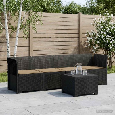 4-seater garden sofa with...