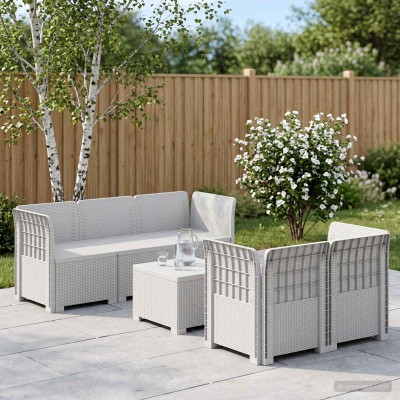 5-seater garden sofa Rattan...