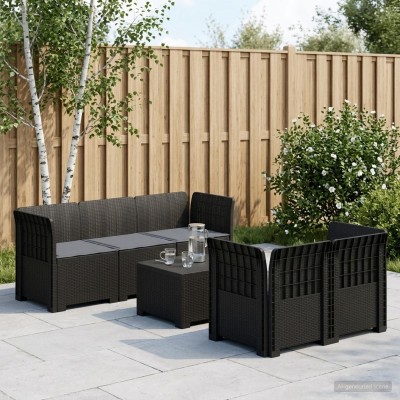 5-seater garden sofa with...