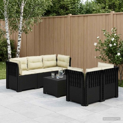 5-seater garden sofa with...