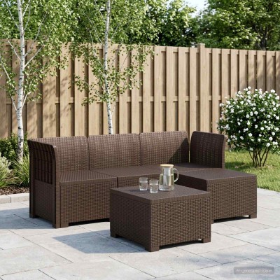 4 Seater Garden Sofa Rattan...