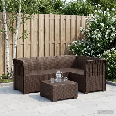 4-seater Garden Sofa Rattan...