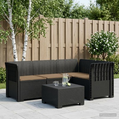 4-seat Garden Sofa With...