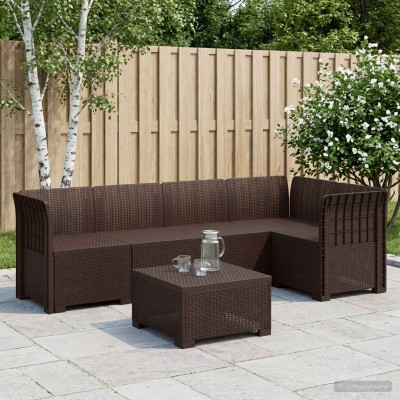 5-seater garden sofa with...